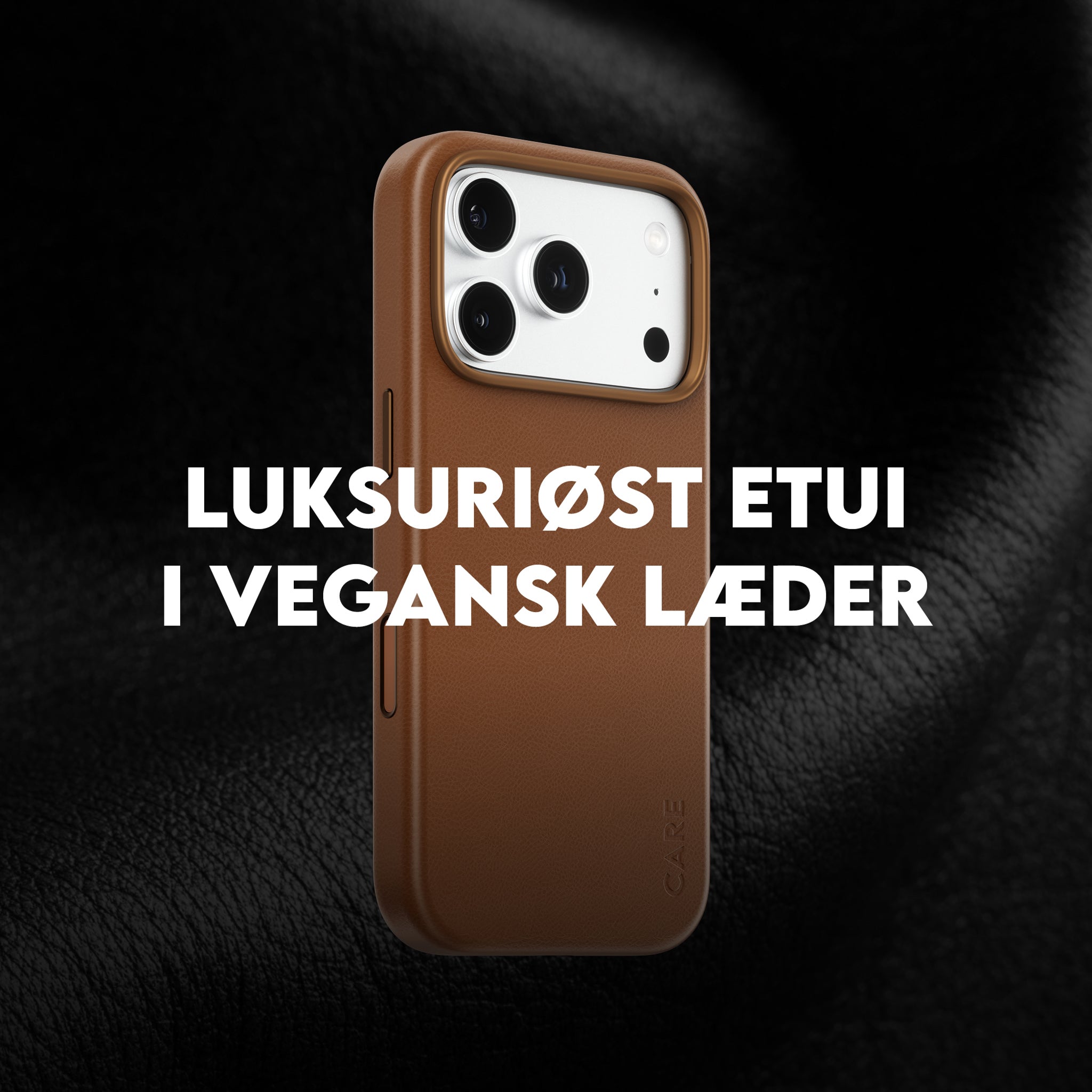CARE™ by PanzerGlass® Solo Vegan Leather Case Brun m. MagSafe iPhone 18 Pro | 17 Pro